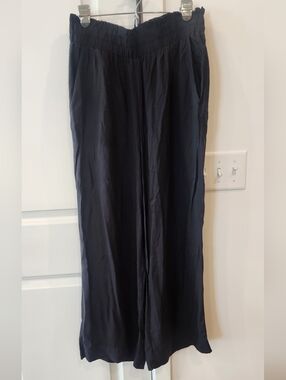 Men's Black Wide-Leg Pants